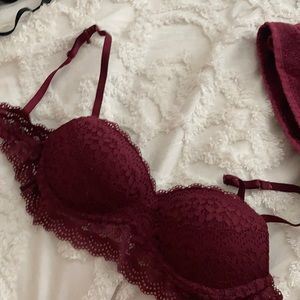 Lace bra push-up